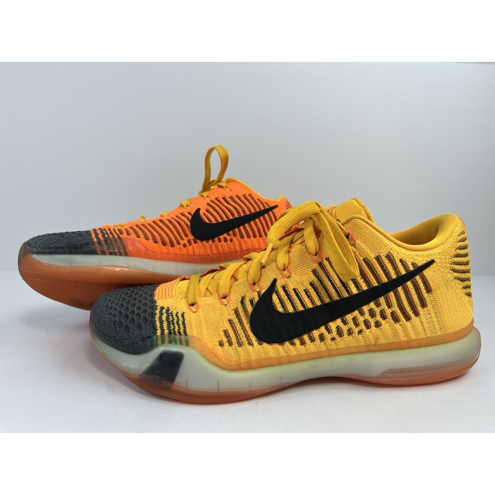Nike Kobe X 10 Elite Rivalry Chester Orange Yellow Basketball Men's Size 9 Shoes